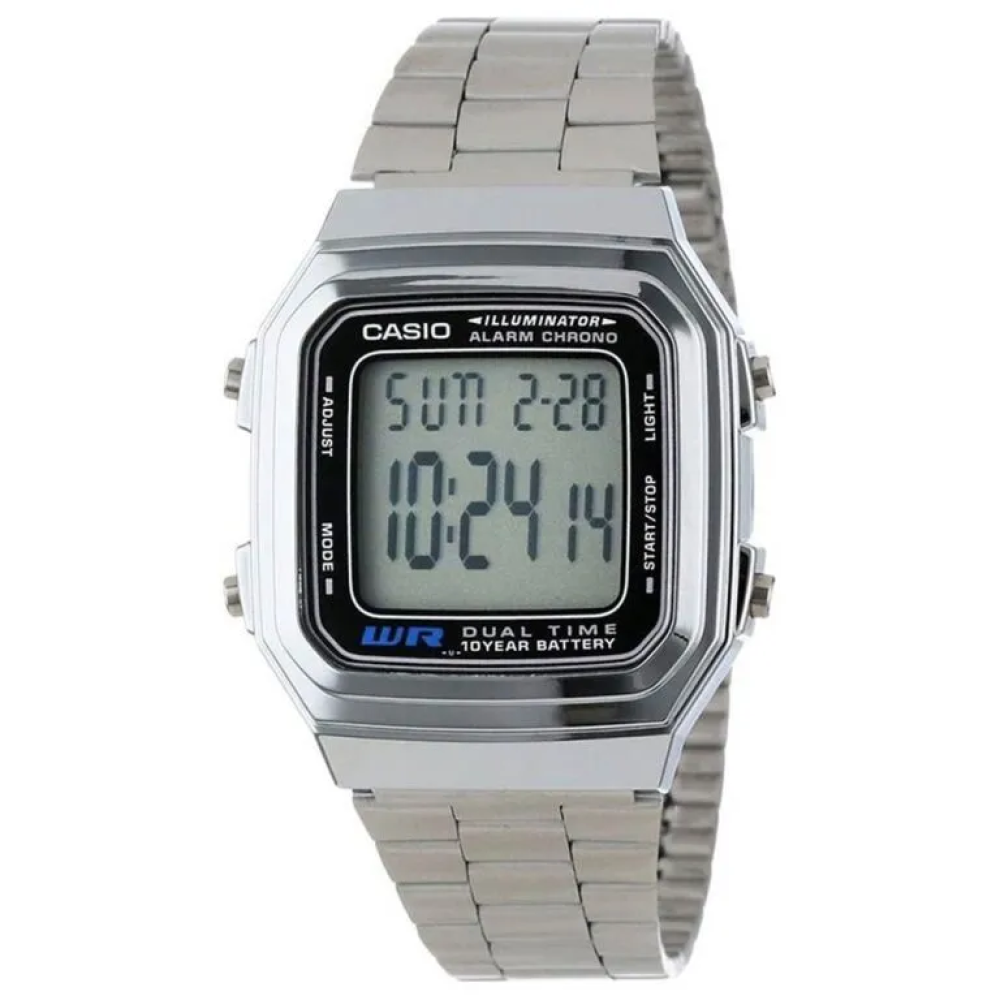 Đồng Hồ Casio 41.2 x 34 mm Nam A178WA-1ADF