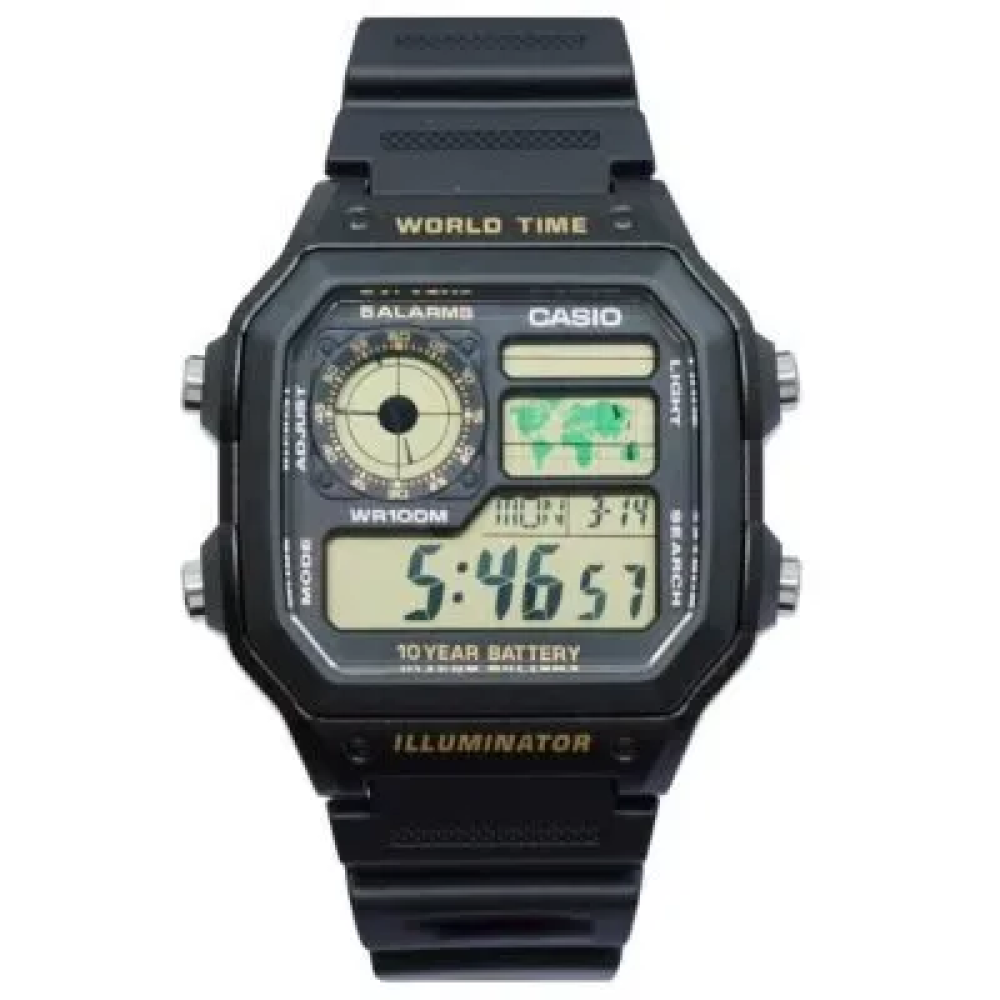 Đồng Hồ Casio Nam AE-1200WH-1BVDF