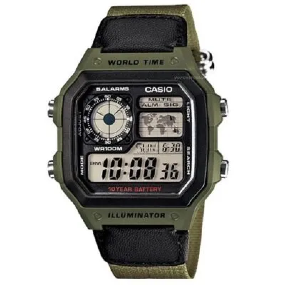 Đồng Hồ Casio Nam AE-1200WHB-3BVDF