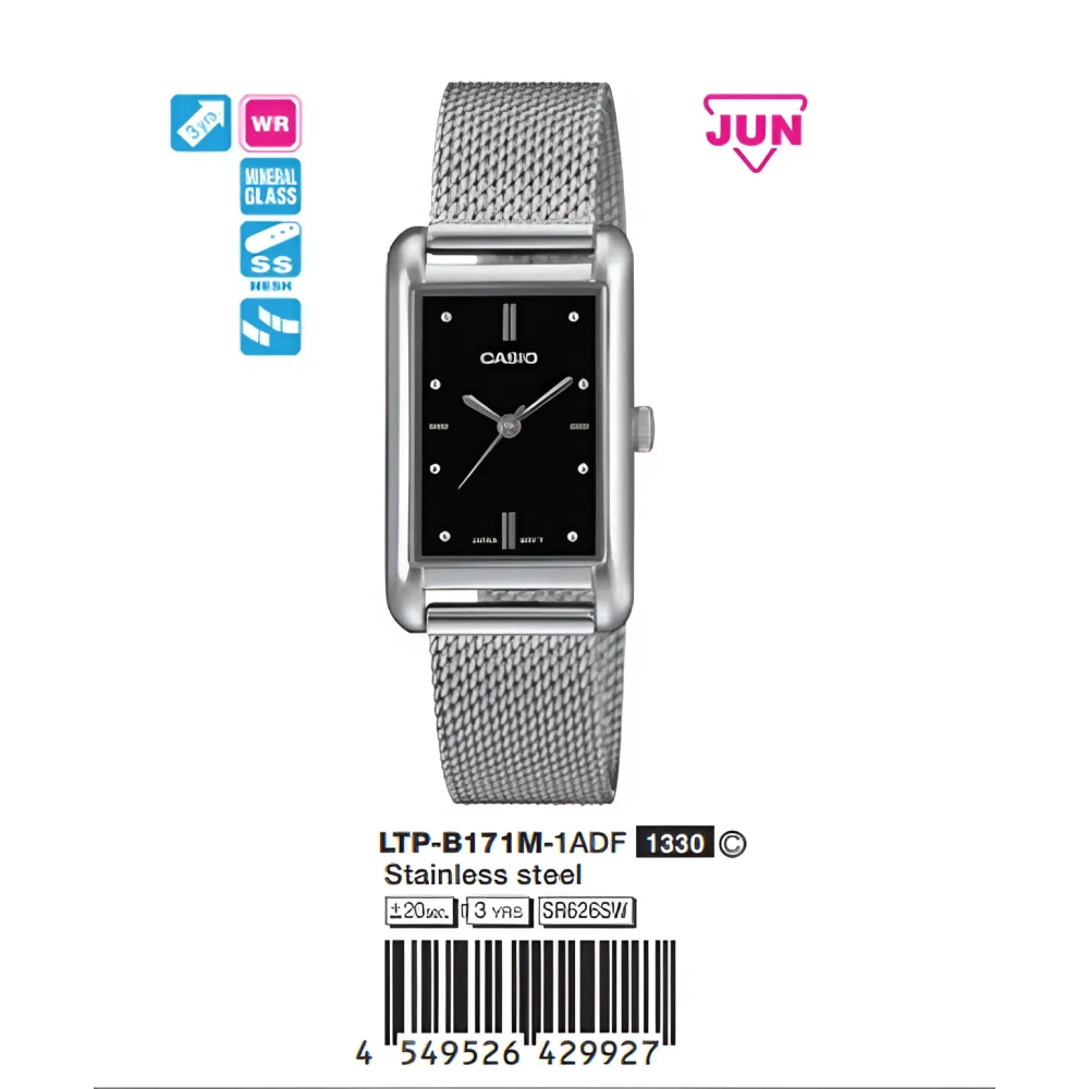 Đồng Hồ Casio Nữ LTP-B171M-1ADF