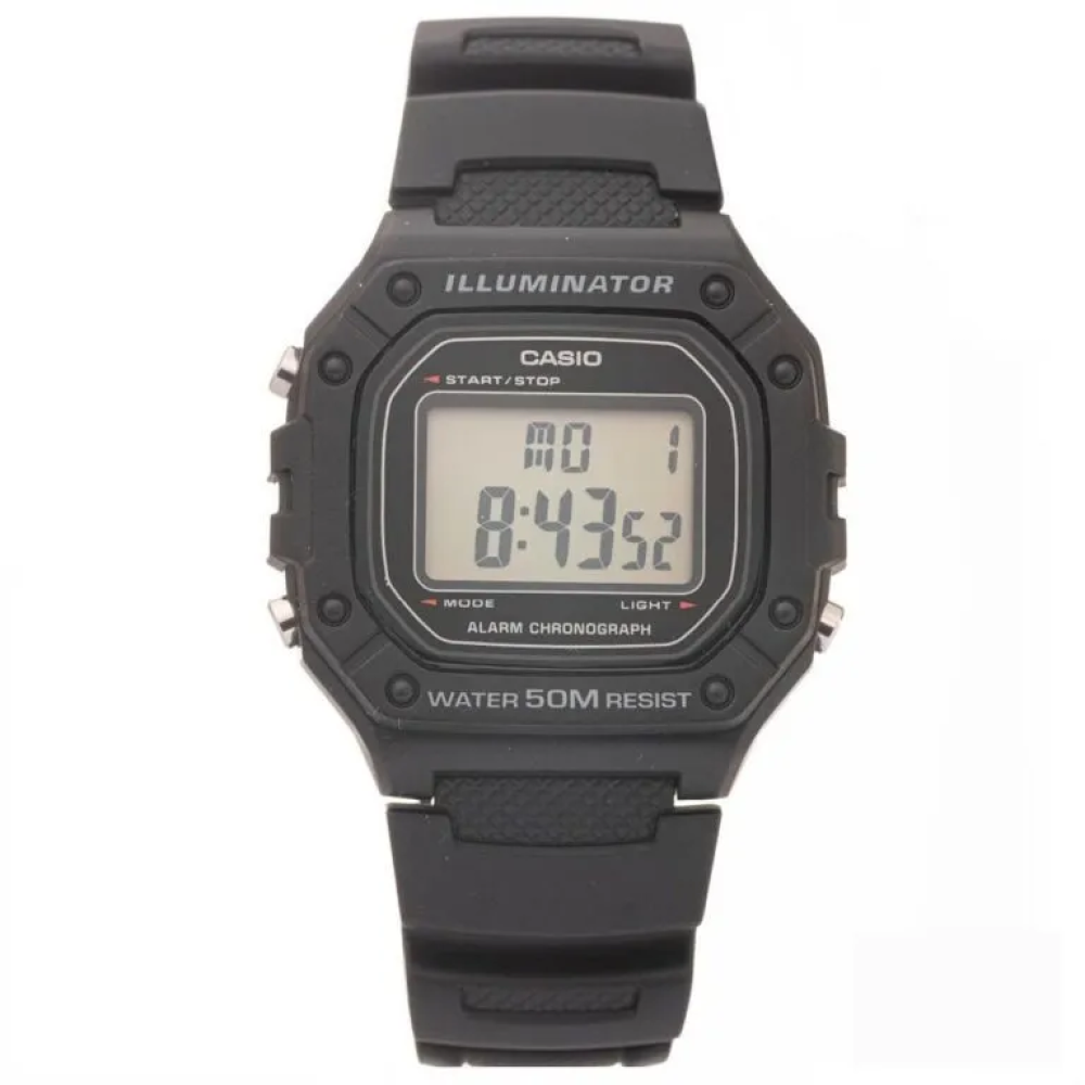 Đồng Hồ Casio 44.4 x 43.2 mm Nam W-218H-1AVDF