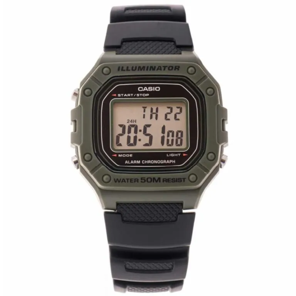 Đồng Hồ Casio 44.4 x 43.2 mm Nam W-218H-3AVDF