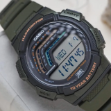 Đồng Hồ Casio 48.2 x 45 x 13.8 mm Nam WS-1800-3AVDF
