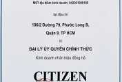 Chứng Nhận Chính Hãng Citizen