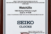 Chứng Nhận Chính Hãng SEIKO
