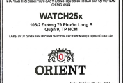 Chứng Nhận Chính Hãng ORIENT