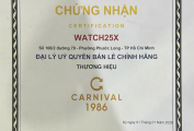 Chứng nhận chính hãng Carnival