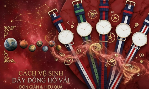 Cách vệ sinh dây đồng hồ vải đơn giản, hiệu quả tại nhà