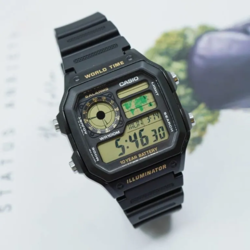 Đồng Hồ Casio Nam AE-1200WH-1BVDF