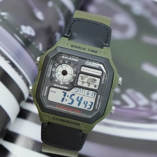 Đồng Hồ Casio Nam AE-1200WHB-3BVDF