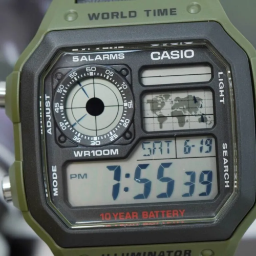 Đồng Hồ Casio Nam AE-1200WHB-3BVDF