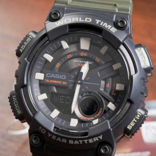 Đồng Hồ Casio Nam AEQ-110W-3AVDF