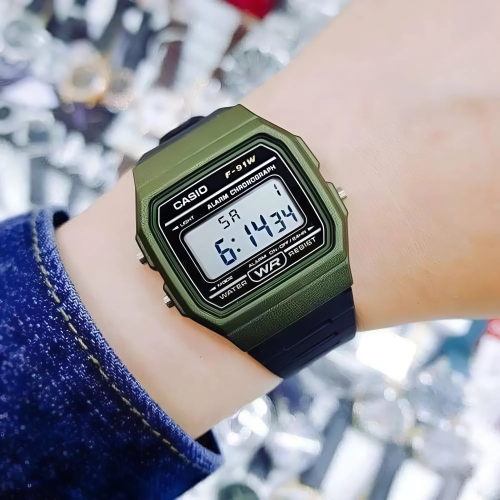 Đồng Hồ Casio Nam F-91WM-3ADF
