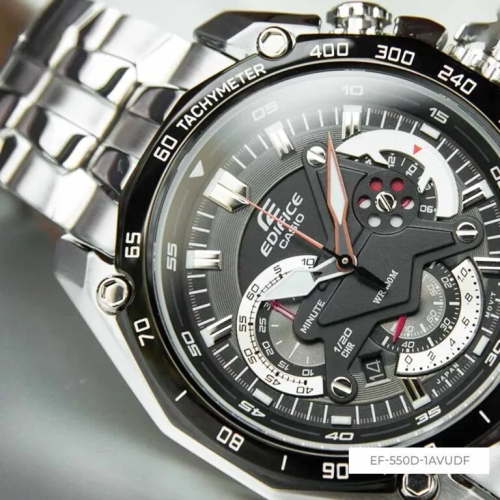 Đồng Hồ Casio Nam EF-550D-1AVUDF