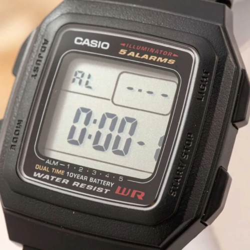 Đồng Hồ Casio 41 x 34 mm Nam F-201WA-1ADF