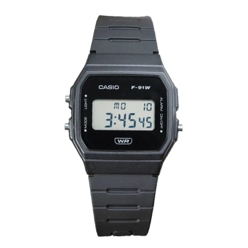 Đồng Hồ Casio 35.2 mm Unisex F-91WB-1ADF