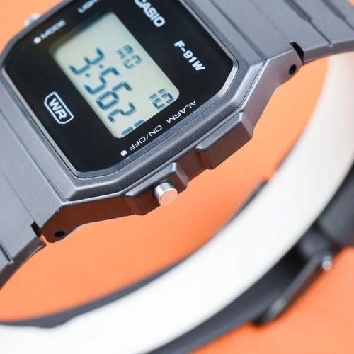 Đồng Hồ Casio 35.2 mm Unisex F-91WB-1ADF