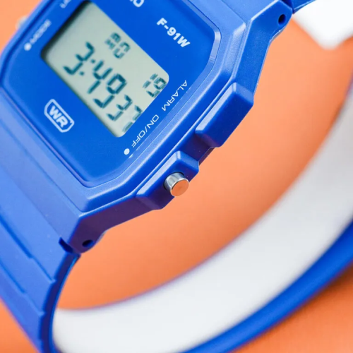 Đồng Hồ Casio 35.2 mm Unisex F-91WB-2A1DF