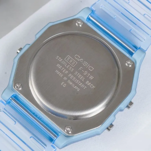 Đồng Hồ Casio 38.2 × 35.2 mm Nữ F-91WS-2DF