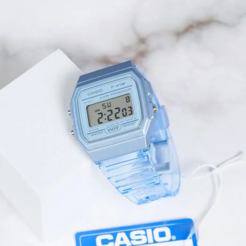Đồng Hồ Casio 38.2 × 35.2 mm Nữ F-91WS-2DF