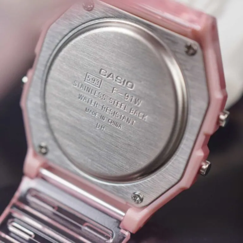 Đồng Hồ Casio 38.2 × 35.2 mm Nữ F-91WS-4DF