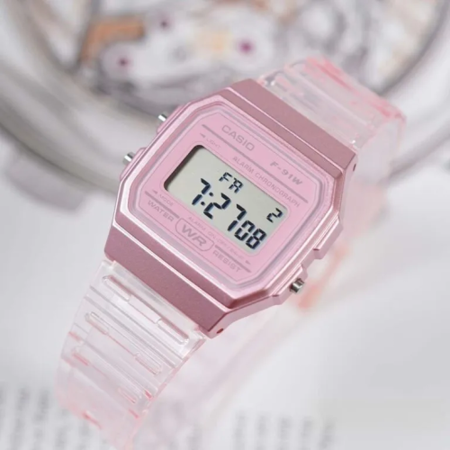 Đồng Hồ Casio 38.2 × 35.2 mm Nữ F-91WS-4DF