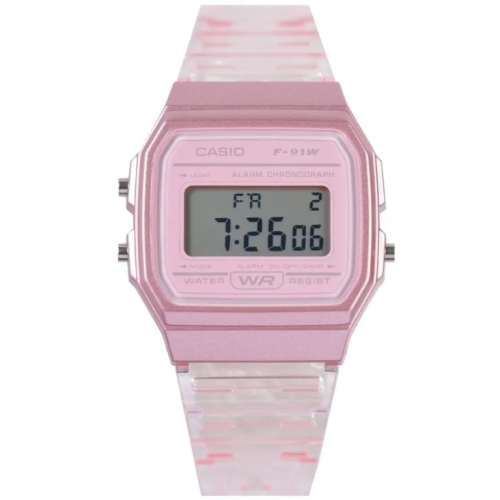 Đồng Hồ Casio 38.2 × 35.2 mm Nữ F-91WS-4DF