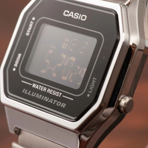 Đồng Hồ Casio 33.5 x 28.6 mm Nữ LA680WA-1BDF