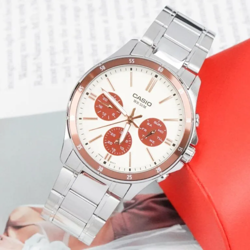 Đồng Hồ Casio 43.5 mm Nam MTP-1374D-5A2VDF