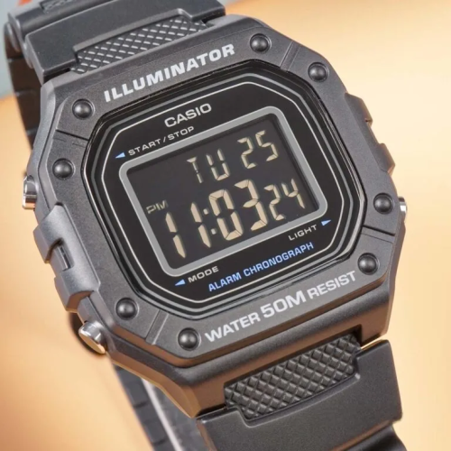 Đồng Hồ Casio 44.4 x 43.2 mm Unisex W-218H-1BVDF