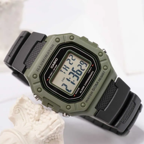 Đồng Hồ Casio 44.4 x 43.2 mm Nam W-218H-3AVDF