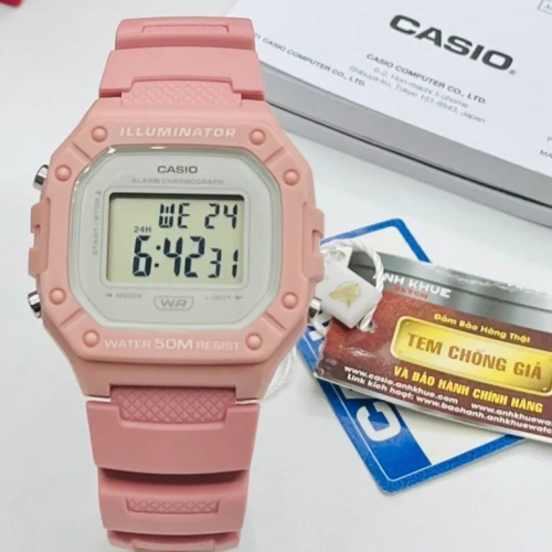 Đồng Hồ Casio 44.4 x 43.2 mm Unisex W-218HC-4AVDF