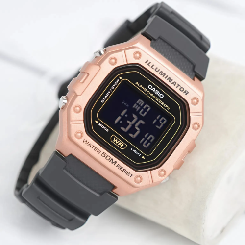 Đồng Hồ Casio 44.4 mm x 43.2 mm Nam W-218HM-5BVDF