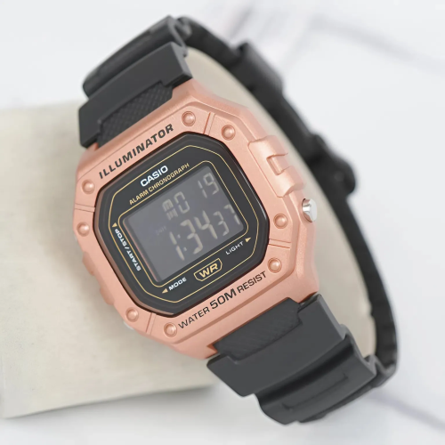 Đồng Hồ Casio 44.4 mm x 43.2 mm Nam W-218HM-5BVDF