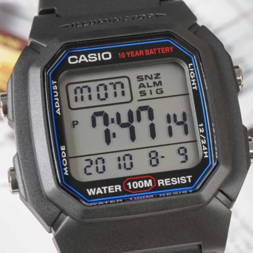 Đồng Hồ Casio 44.2 x 36.8 mm Nam W-800H-1AVDF