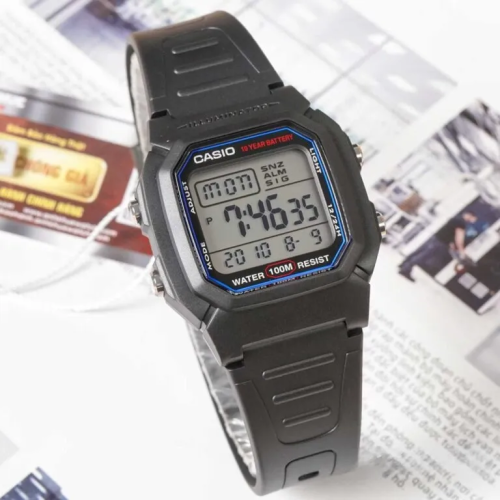Đồng Hồ Casio 44.2 x 36.8 mm Nam W-800H-1AVDF
