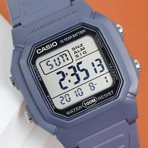 Đồng Hồ Casio 44.2 × 36.8 mm Nam W-800H-2AVDF