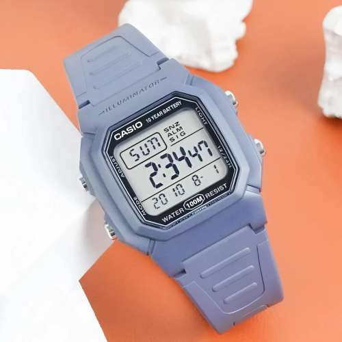 Đồng Hồ Casio 44.2 × 36.8 mm Nam W-800H-2AVDF