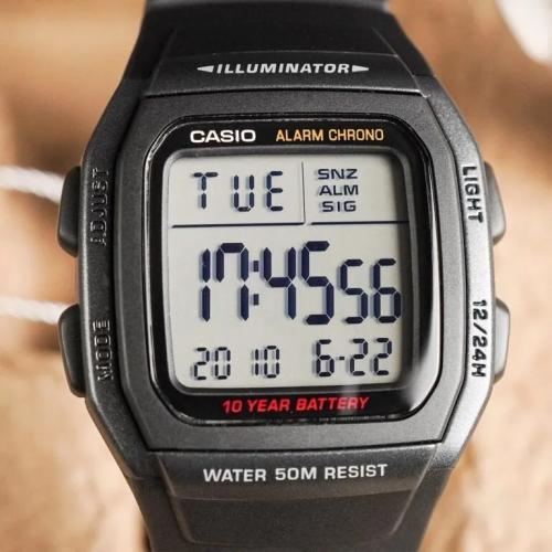Đồng Hồ Casio 43.9 x 35.7 mm Nam W-96H-1BVDF