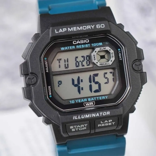 Đồng Hồ Casio 47.2 x 44.5 mm Nam WS-1400H-3AVDF