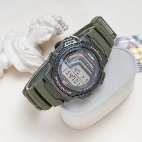Đồng Hồ Casio 48.2 x 45 x 13.8 mm Nam WS-1800-3AVDF