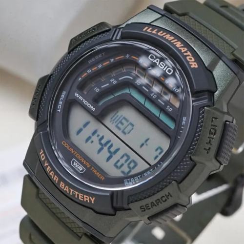 Đồng Hồ Casio 48.2 x 45 x 13.8 mm Nam WS-1800-3AVDF