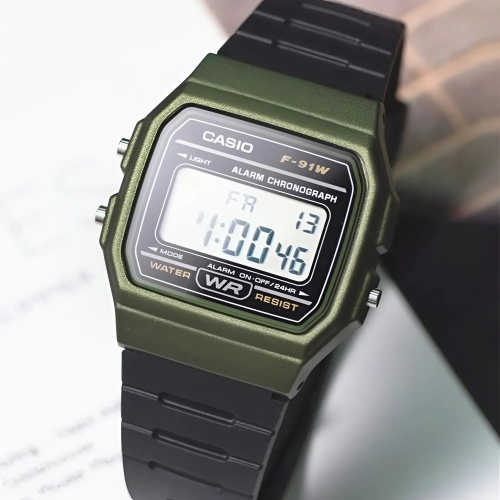 Đồng Hồ Casio Nam F-91WM-3ADF