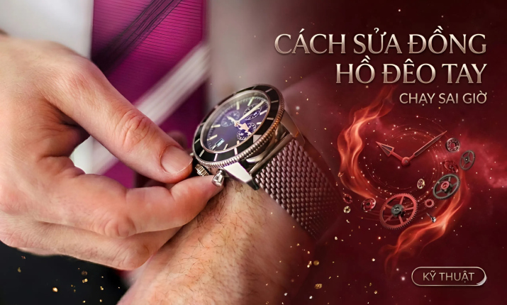 Cách sửa đồng hồ đeo tay chạy sai giờ đúng kỹ thuật